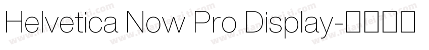 Helvetica Now Pro Display字体转换